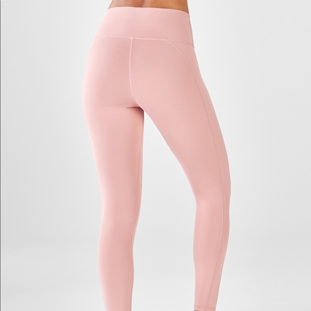 Nude HIGH-WAISTED POWERHOLD 7/8 Fabletics leggings